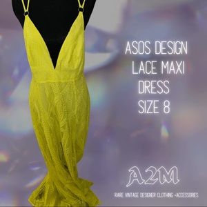 ASOS Design Lace Maxi Dress Size 8